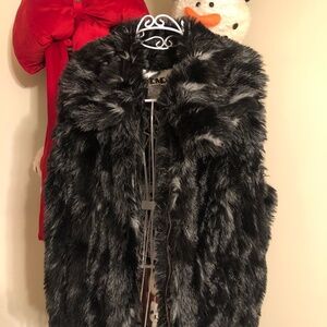 Just in Holiday price drop Sale Beautiful Live a Little Faux Fur vest
